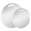 Set 2 Taglieri Tondi in Acciaio Inox 304 - Spessore 15/10 – Ø30 e Ø40 cm – Professionali, Igienici e Resistenti - Ideali per Cucina, Ristorazione e Uso Domestico